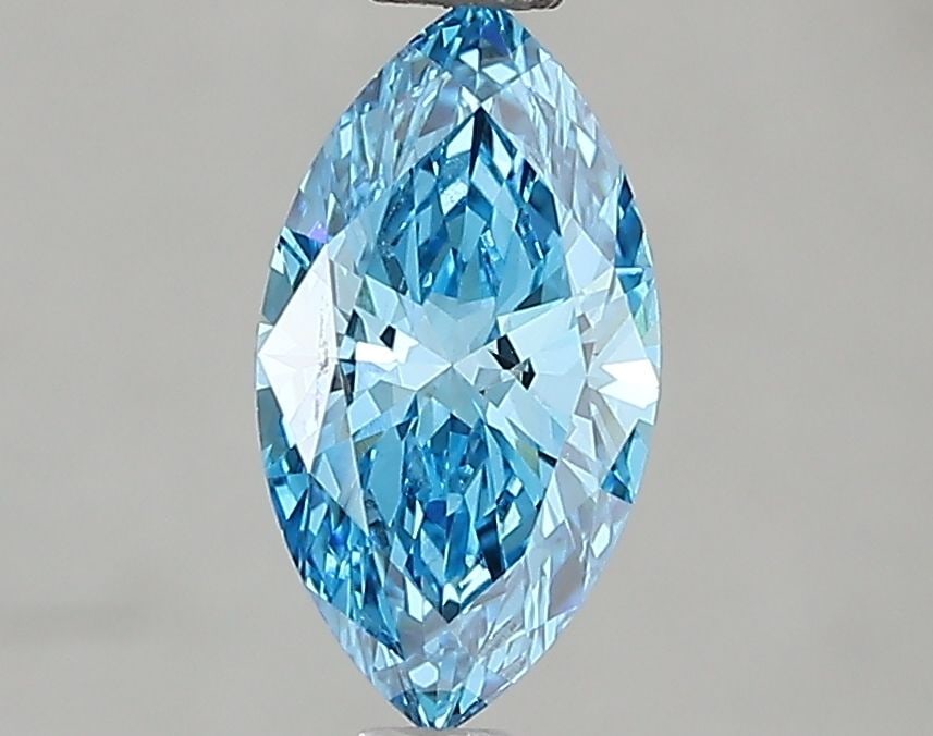 Loose Diamond - MARQUISE 1.01ct Fancy Vivid Blue VS1: Loose Diamond - MARQUISE 1.01ct Fancy Vivid Blue VS1 Source: This is a real non-mined Diamond that has been grown in a lab Shape: MARQUISE Carats: 1.01 Color: Fancy Vivid Blue Certification: IGI Video