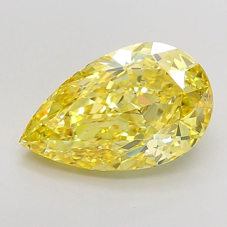 Loose Diamond - PEAR 7.12ct Fancy Vivid Yellow VS1: Loose Diamond - PEAR 7.12ct Fancy Vivid Yellow VS1 Source: This is a real non-mined Diamond that has been grown in a lab Shape: PEAR Carats: 7.12 Color: Fancy Vivid Yellow Certification: IGI Video: