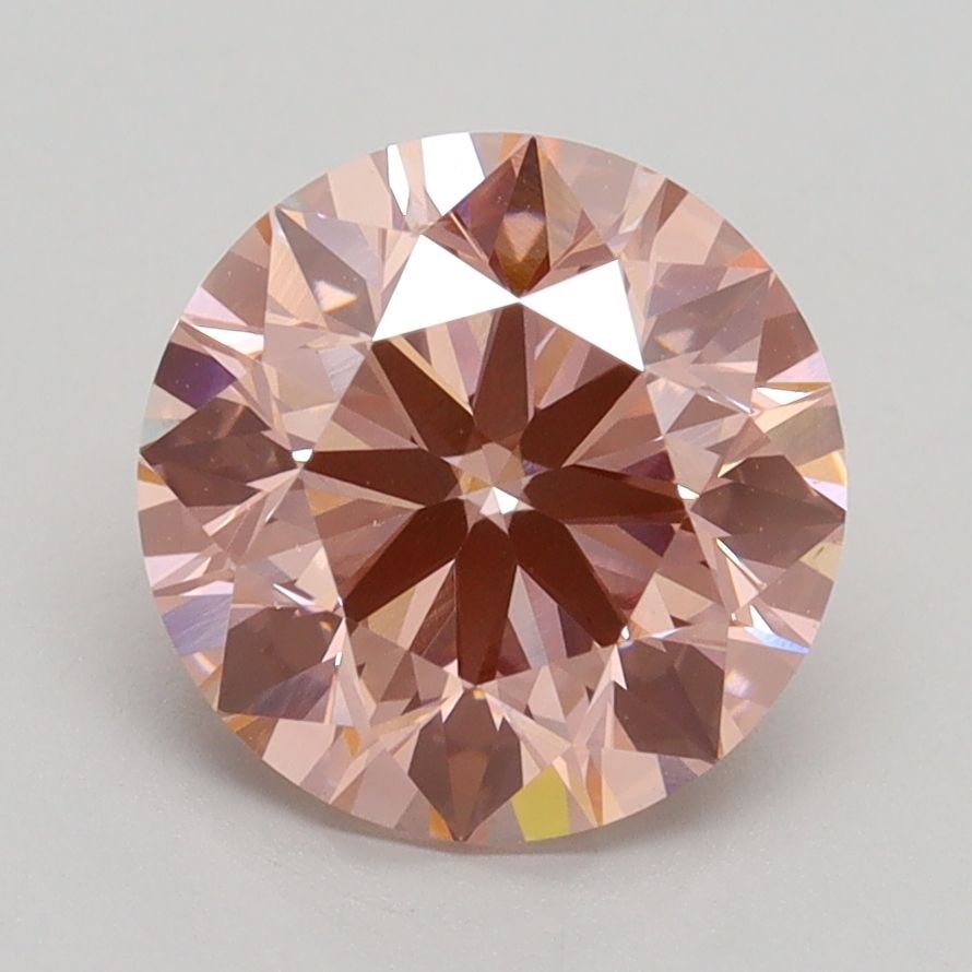 Loose Diamond - ROUND 2.53ct Fancy Intense Pink VS1: Loose Diamond - ROUND 2.53ct Fancy Intense Pink VS1 Source: This is a real non-mined Diamond that has been grown in a lab Shape: ROUND Carats: 2.53 Color: Fancy Intense Pink Certification: IGI Video: