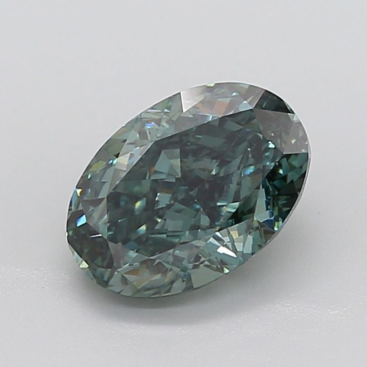 Loose Diamond - OVAL 4.08ct Fancy Vivid Green VS2 (1 of 1)