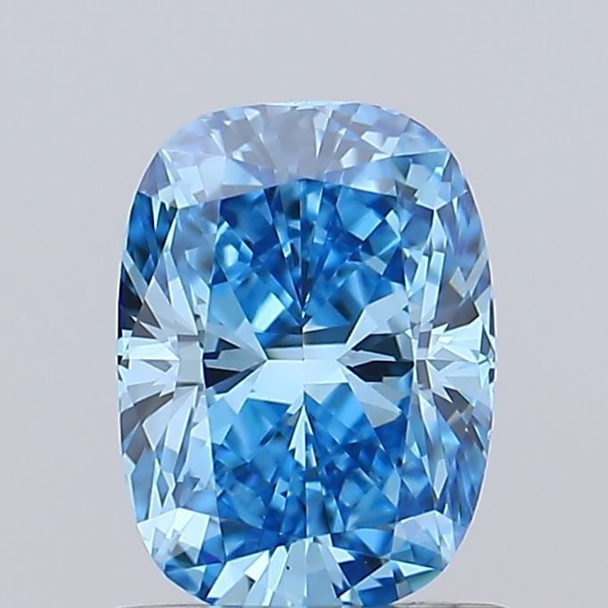 Loose Diamond - CUSHION BRILLIANT 1.04ct Fancy Vivid Blue VS1: Loose Diamond - CUSHION BRILLIANT 1.04ct Fancy Vivid Blue VS1 Source: This is a real non-mined Diamond that has been grown in a lab Shape: CUSHION BRILLIANT Carats: 1.04 Color: Fancy Vivid Blue Certif