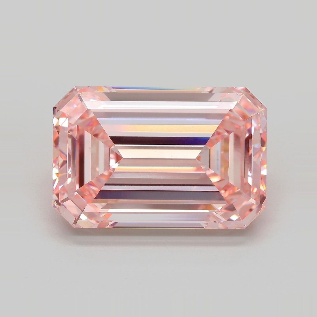 Loose Diamond - EMERALD 18.87ct Fancy Intense Pink VVS2: Loose Diamond - EMERALD 18.87ct Fancy Intense Pink VVS2 Source: This is a real non-mined Diamond that has been grown in a lab Shape: EMERALD Carats: 18.87 Color: Fancy Intense Pink Certification: IGI