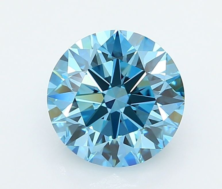 Ideal Loose Diamond - ROUND 2.6ct Fancy Vivid Blue VVS2: Ideal Loose Diamond - ROUND 2.6ct Fancy Vivid Blue VVS2 Source: This is a real non-mined Diamond that has been grown in a lab Shape: ROUND Carats: 2.6 Color: Fancy Vivid Blue Certification: IGI Video: