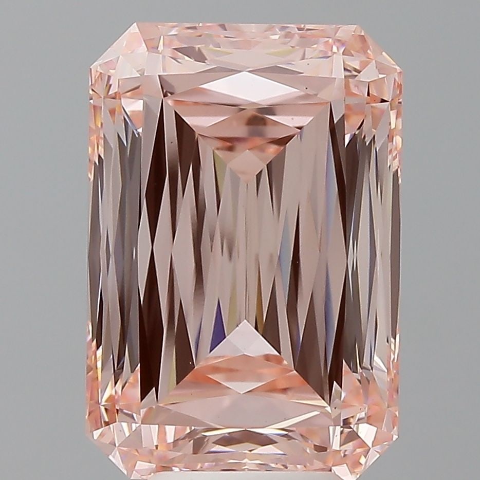 Loose Diamond - RADIANT 7.66ct Fancy Vivid Pink VS1: Loose Diamond - RADIANT 7.66ct Fancy Vivid Pink VS1 Source: This is a real non-mined Diamond that has been grown in a lab Shape: RADIANT Carats: 7.66 Color: Fancy Vivid Pink Certification: IGI Video: