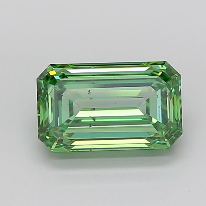 Loose Diamond - EMERALD 3.0ct Fancy Vivid Green SI1 (1 of 1)
