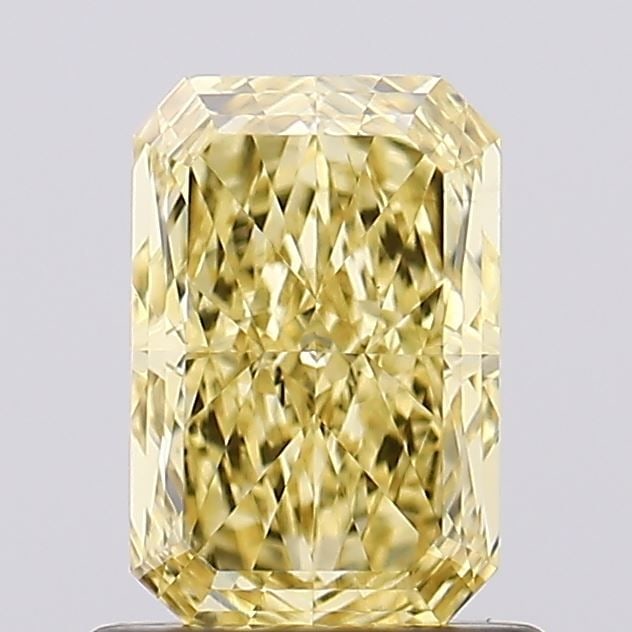 Loose Diamond - RADIANT 1.01ct Fancy Intense Yellow VVS2: Loose Diamond - RADIANT 1.01ct Fancy Intense Yellow VVS2 Source: This is a real non-mined Diamond that has been grown in a lab Shape: RADIANT Carats: 1.01 Color: Fancy Intense Yellow Certification: IG