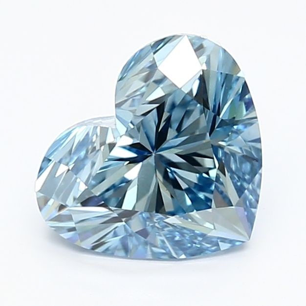 Loose Diamond - HEART 2.02ct Fancy Vivid Blue VS1: Loose Diamond - HEART 2.02ct Fancy Vivid Blue VS1 Source: This is a real non-mined Diamond that has been grown in a lab Shape: HEART Carats: 2.02 Color: Fancy Vivid Blue Certification: IGI Video: