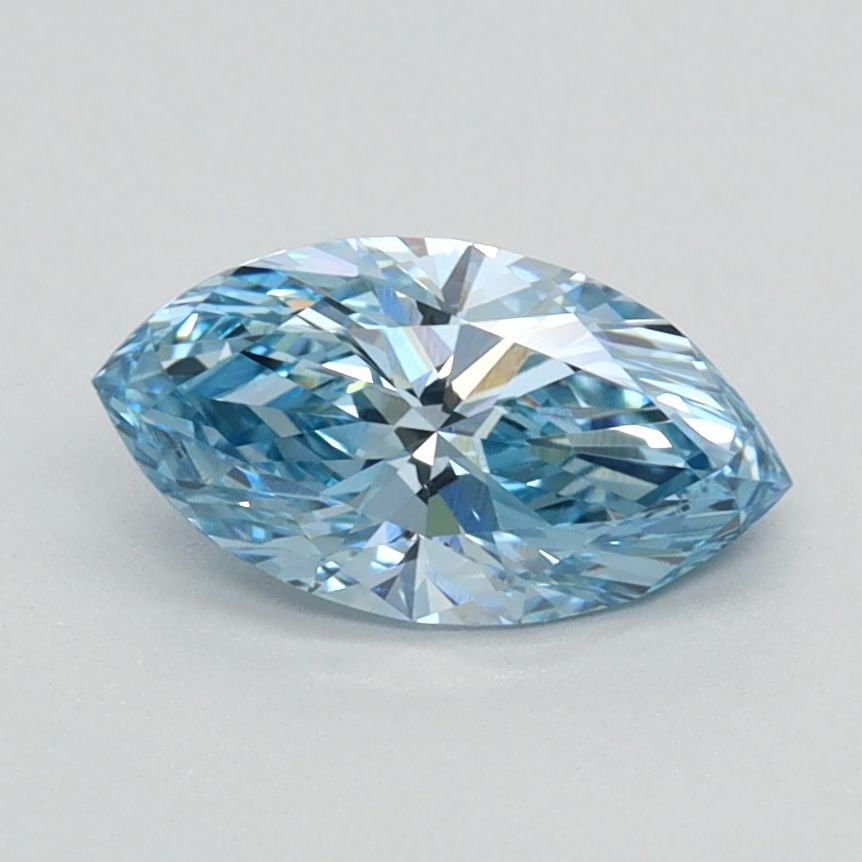 Loose Diamond - MARQUISE 0.81ct Fancy Vivid Blue VVS2: Loose Diamond - MARQUISE 0.81ct Fancy Vivid Blue VVS2 Source: This is a real non-mined Diamond that has been grown in a lab Shape: MARQUISE Carats: 0.81 Color: Fancy Vivid Blue Certification: IGI Vide