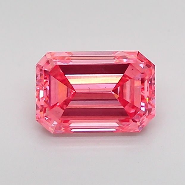 Loose Diamond - EMERALD 1.14ct Fancy Vivid Pink SI1 (1 of 1)