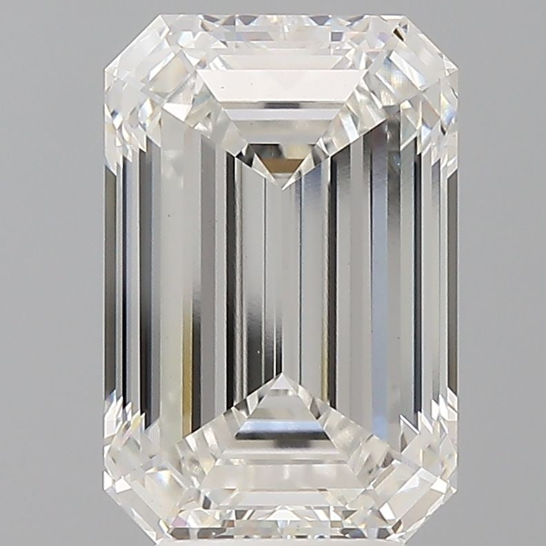 Loose Diamond - EMERALD 4.5ct F VVS2: Loose Diamond - EMERALD 4.5ct F VVS2 Source: This is a real non-mined Diamond that has been grown in a lab Shape: EMERALD Carats: 4.5 Color: F Clarity: VVS2 Certification: IGI Video: