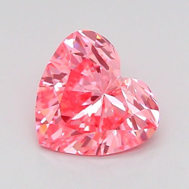 Loose Diamond - HEART 1.04ct Fancy Vivid Pink VS1: Loose Diamond - HEART 1.04ct Fancy Vivid Pink VS1 Source: This is a real non-mined Diamond that has been grown in a lab Shape: HEART Carats: 1.04 Color: Fancy Vivid Pink Certification: IGI Video: