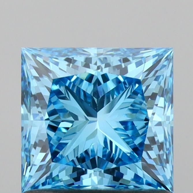 Loose Diamond - PRINCESS 1.09ct Fancy Vivid Blue VS1 (1 of 1)