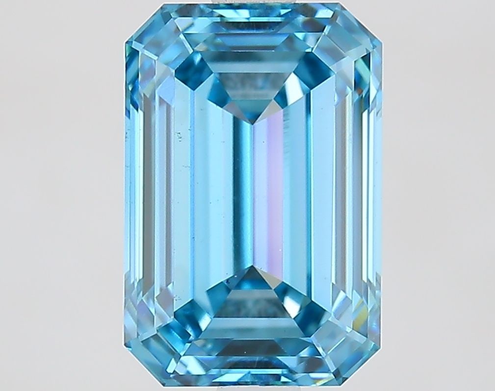 Loose Diamond - EMERALD 2.63ct Fancy Vivid Blue VS1 (1 of 1)