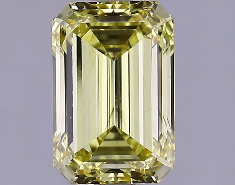 Loose Diamond - EMERALD 2.03ct Fancy Intense Yellow VS2: Loose Diamond - EMERALD 2.03ct Fancy Intense Yellow VS2 Source: This is a real non-mined Diamond that has been grown in a lab Shape: EMERALD Carats: 2.03 Color: Fancy Intense Yellow Certification: IGI