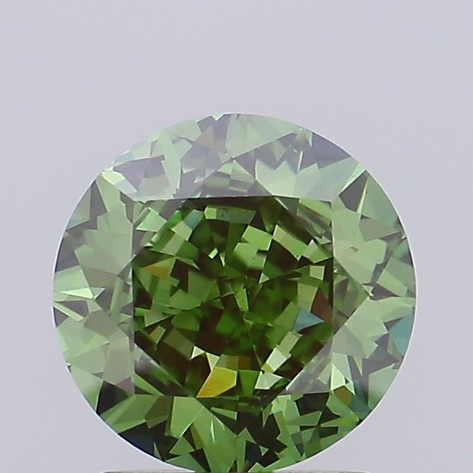 Loose Diamond - ROUND 1.73ct Fancy Vivid Green VS1 (1 of 1)