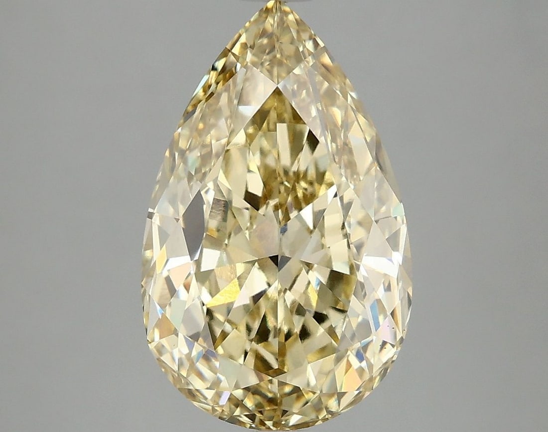 Loose Diamond - PEAR 4.02ct Fancy Intense Yellow VS1: Loose Diamond - PEAR 4.02ct Fancy Intense Yellow VS1 Source: This is a real non-mined Diamond that has been grown in a lab Shape: PEAR Carats: 4.02 Color: Fancy Intense Yellow Certification: IGI Video