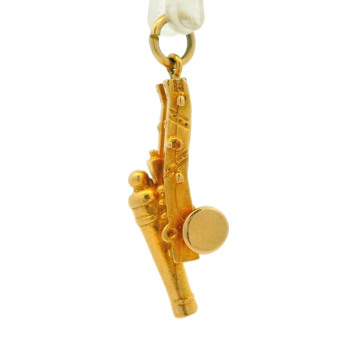 Vintage 14k Yellow Gold 3D Canon Charm Pendant (1 of 8)