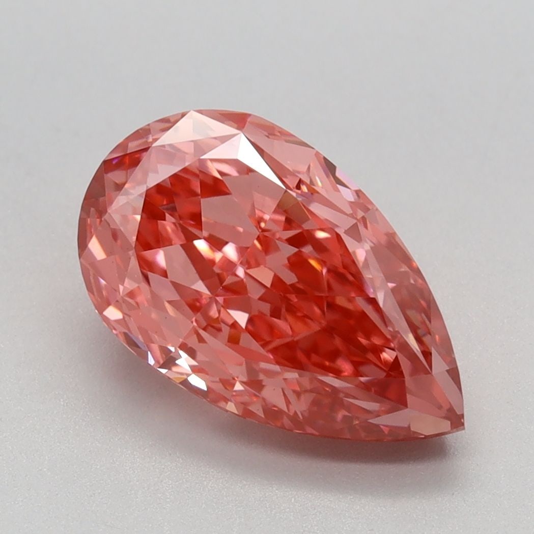 Loose Diamond - PEAR 2.33ct Fancy Vivid Pink VVS2: Loose Diamond - PEAR 2.33ct Fancy Vivid Pink VVS2 Source: This is a real non-mined Diamond that has been grown in a lab Shape: PEAR Carats: 2.33 Color: Fancy Vivid Pink Certification: IGI Video: