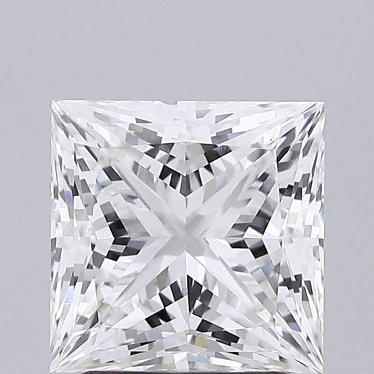 Loose Diamond - PRINCESS 2.33ct E VVS2: Loose Diamond - PRINCESS 2.33ct E VVS2 Source: This is a real non-mined Diamond that has been grown in a lab Shape: PRINCESS Carats: 2.33 Color: E Clarity: VVS2 Certification: IGI Video:
