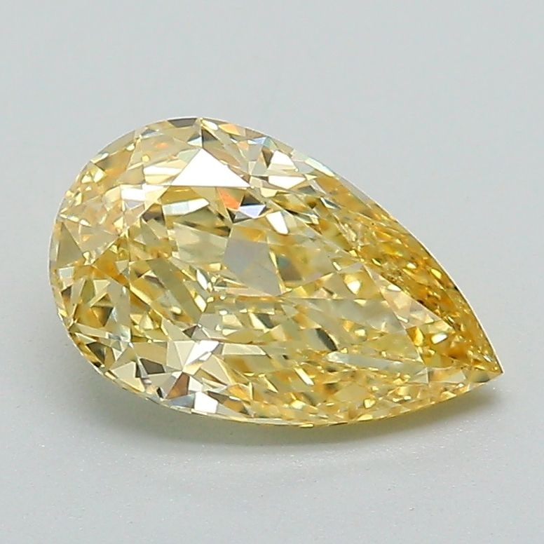 Loose Diamond - PEAR 1.33ct Fancy Vivid Yellow VS1: Loose Diamond - PEAR 1.33ct Fancy Vivid Yellow VS1 Source: This is a real non-mined Diamond that has been grown in a lab Shape: PEAR Carats: 1.33 Color: Fancy Vivid Yellow Certification: IGI Video:
