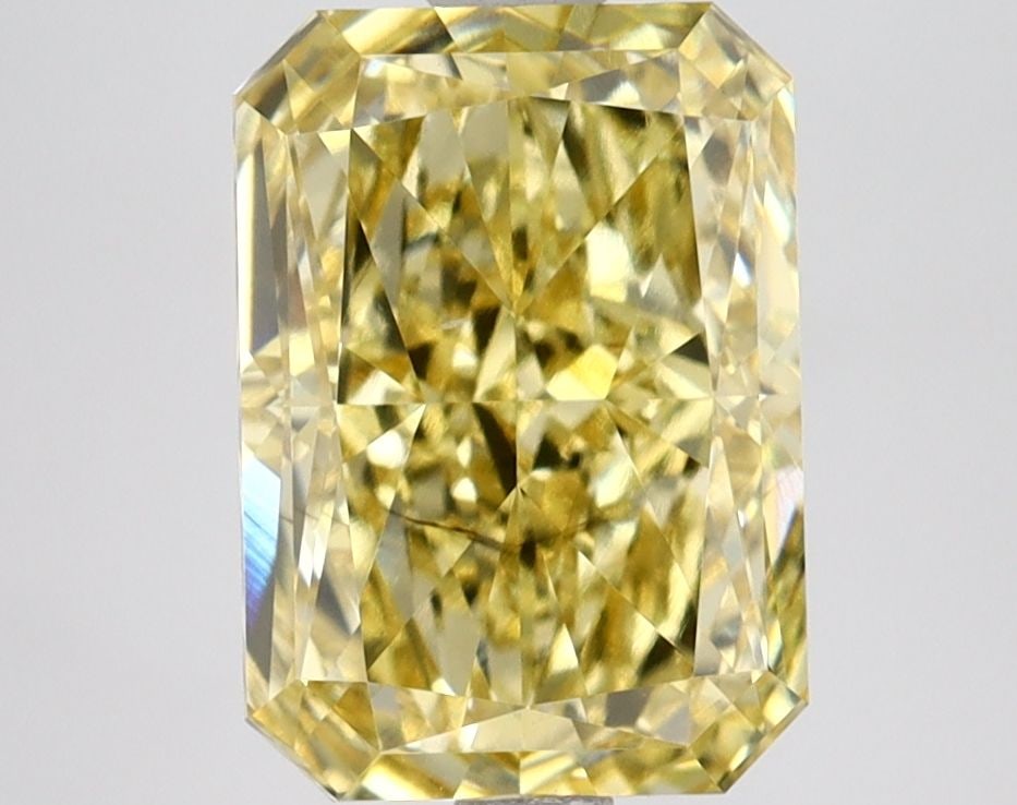 Loose Diamond - RADIANT 3.02ct Fancy Vivid Yellow VS2: Loose Diamond - RADIANT 3.02ct Fancy Vivid Yellow VS2 Source: This is a real non-mined Diamond that has been grown in a lab Shape: RADIANT Carats: 3.02 Color: Fancy Vivid Yellow Certification: IGI Vid