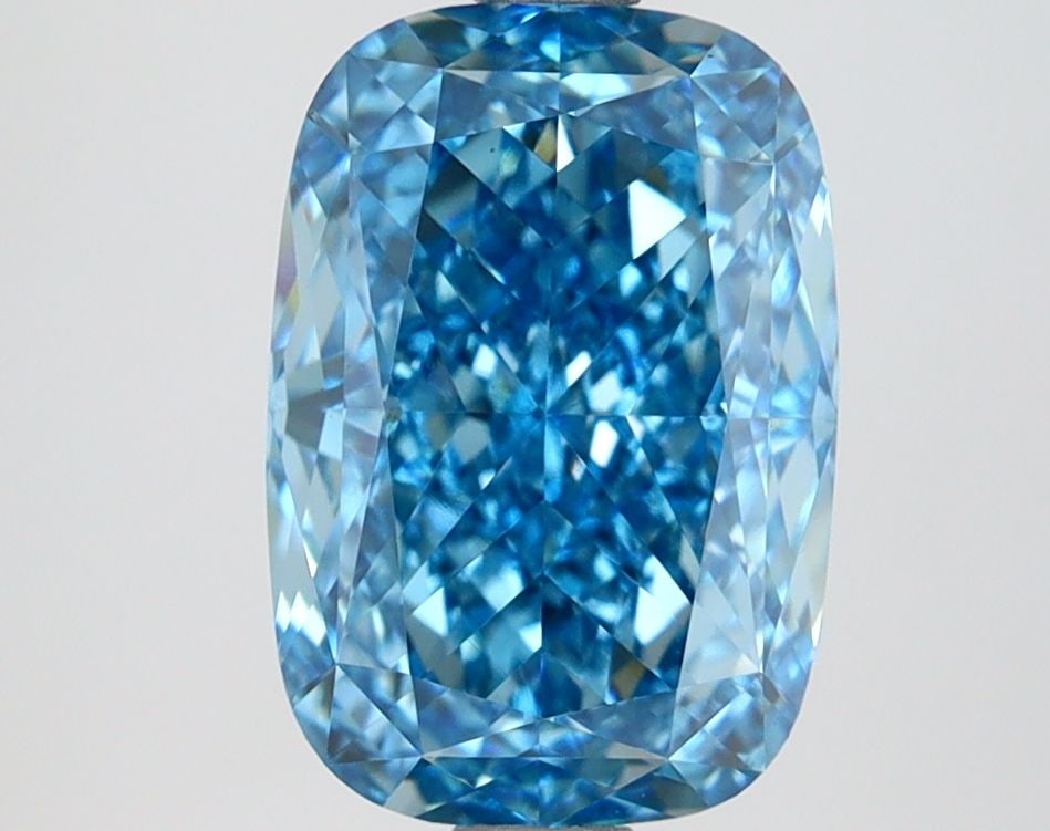 Loose Diamond - CUSHION MODIFIED 3.2ct Fancy Vivid Blue VVS2: Loose Diamond - CUSHION MODIFIED 3.2ct Fancy Vivid Blue VVS2 Source: This is a real non-mined Diamond that has been grown in a lab Shape: CUSHION MODIFIED Carats: 3.2 Color: Fancy Vivid Blue Certifica