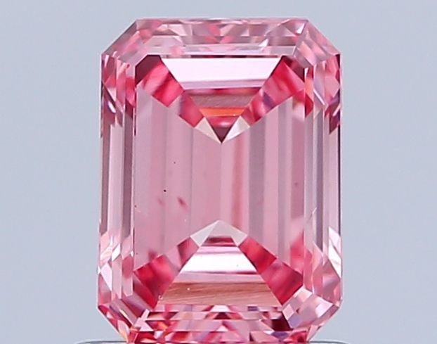 Loose Diamond - EMERALD 0.96ct Fancy Light Pinkish Pink VS2: Loose Diamond - EMERALD 0.96ct Fancy Light Pinkish Pink VS2 Source: This is a real non-mined Diamond that has been grown in a lab Shape: EMERALD Carats: 0.96 Color: Fancy Light Pinkish Pink Certificat
