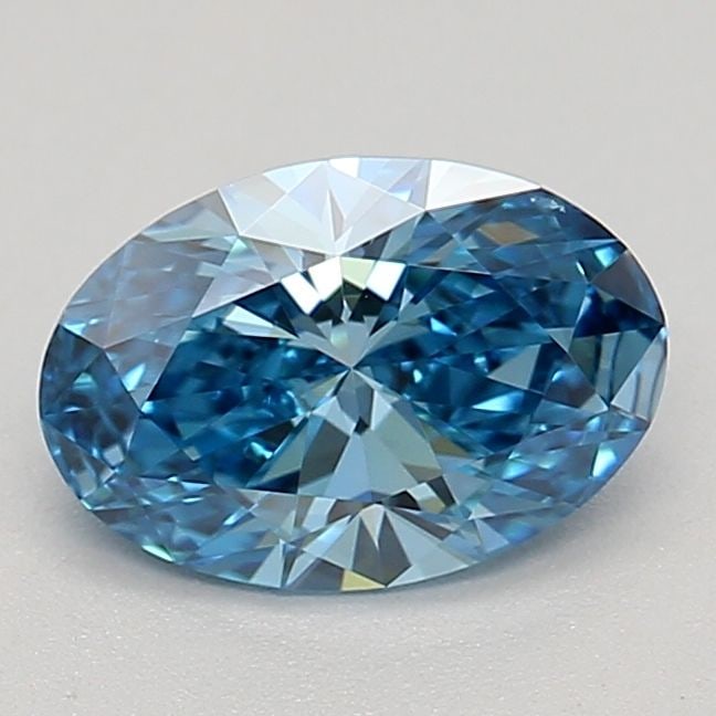 Loose Diamond - OVAL 0.52ct Fancy Vivid Blue VVS1: Loose Diamond - OVAL 0.52ct Fancy Vivid Blue VVS1 Source: This is a real non-mined Diamond that has been grown in a lab Shape: OVAL Carats: 0.52 Color: Fancy Vivid Blue Certification: IGI Video:
