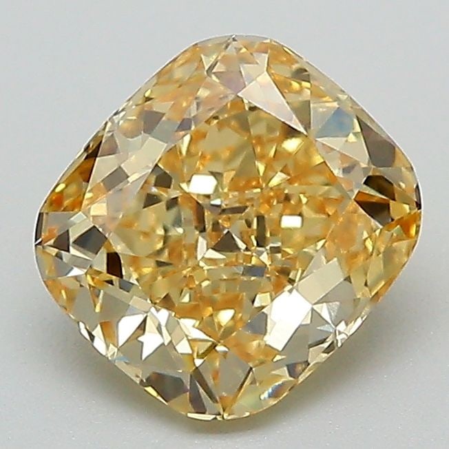 Loose Diamond - CUSHION MODIFIED 1.58ct Fancy Intense Yellow VVS2: Loose Diamond - CUSHION MODIFIED 1.58ct Fancy Intense Yellow VVS2 Source: This is a real non-mined Diamond that has been grown in a lab Shape: CUSHION MODIFIED Carats: 1.58 Color: Fancy Intense Yellow