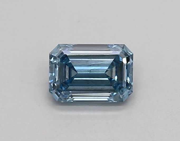 Loose Diamond - EMERALD 0.4ct Fancy Vivid Blue VS1: Loose Diamond - EMERALD 0.4ct Fancy Vivid Blue VS1 Source: This is a real non-mined Diamond that has been grown in a lab Shape: EMERALD Carats: 0.4 Color: Fancy Vivid Blue Certification: IGI Video: