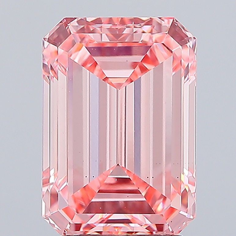 Loose Diamond - EMERALD 4.02ct Fancy Vivid Pink VS1 (1 of 1)