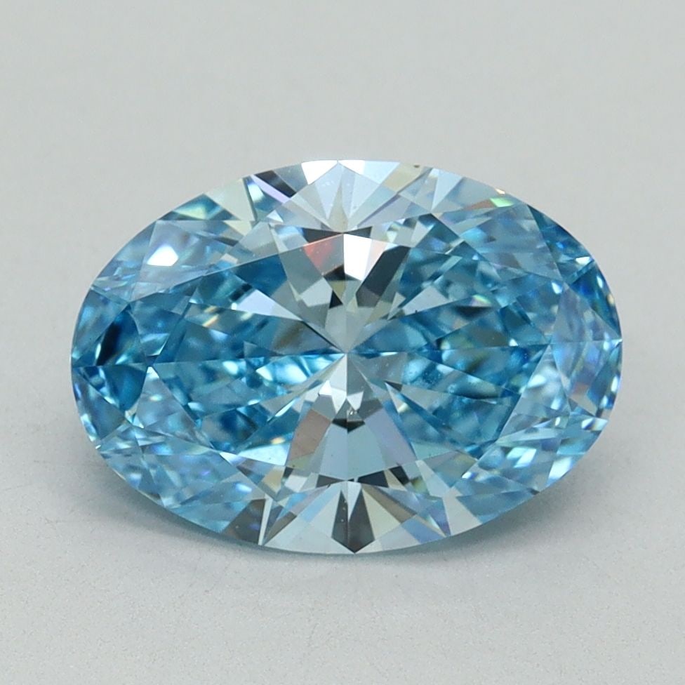 Loose Diamond - OVAL 2.17ct Fancy Vivid Blue VS1: Loose Diamond - OVAL 2.17ct Fancy Vivid Blue VS1 Source: This is a real non-mined Diamond that has been grown in a lab Shape: OVAL Carats: 2.17 Color: Fancy Vivid Blue Certification: IGI Video: