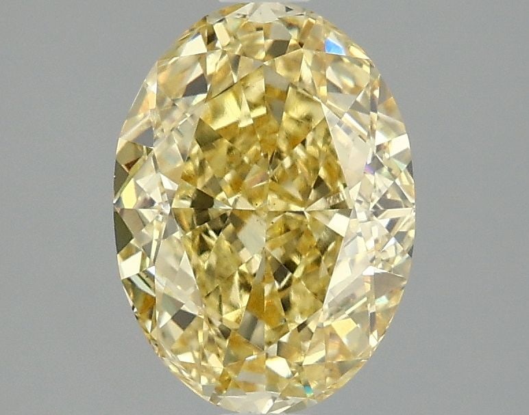 Loose Diamond - OVAL 2.03ct Fancy Intense Yellow VS1: Loose Diamond - OVAL 2.03ct Fancy Intense Yellow VS1 Source: This is a real non-mined Diamond that has been grown in a lab Shape: OVAL Carats: 2.03 Color: Fancy Intense Yellow Certification: IGI Video