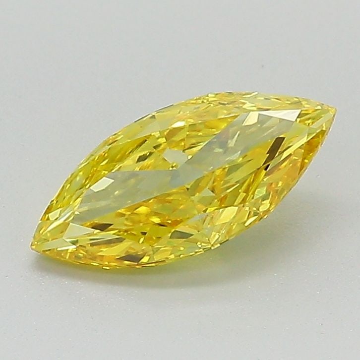 Loose Diamond - MARQUISE 0.84ct Fancy Vivid Yellow VS2: Loose Diamond - MARQUISE 0.84ct Fancy Vivid Yellow VS2 Source: This is a real non-mined Diamond that has been grown in a lab Shape: MARQUISE Carats: 0.84 Color: Fancy Vivid Yellow Certification: IGI V