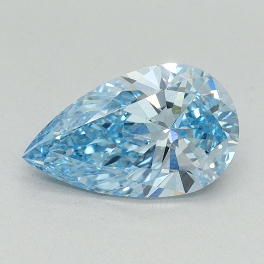 Loose Diamond - PEAR 1.0ct Fancy Vivid Blue VS1: Loose Diamond - PEAR 1.0ct Fancy Vivid Blue VS1 Source: This is a real non-mined Diamond that has been grown in a lab Shape: PEAR Carats: 1.0 Color: Fancy Vivid Blue Certification: IGI Video: