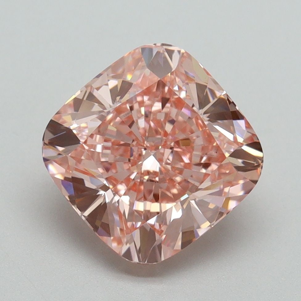 Loose Diamond - CUSHION BRILLIANT 3.21ct Fancy Vivid Pink VVS2: Loose Diamond - CUSHION BRILLIANT 3.21ct Fancy Vivid Pink VVS2 Source: This is a real non-mined Diamond that has been grown in a lab Shape: CUSHION BRILLIANT Carats: 3.21 Color: Fancy Vivid Pink Certi