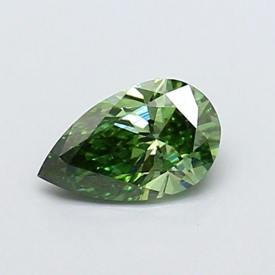 Loose Diamond - PEAR 0.54ct Fancy Vivid Green VS1: Loose Diamond - PEAR 0.54ct Fancy Vivid Green VS1 Source: This is a real non-mined Diamond that has been grown in a lab Shape: PEAR Carats: 0.54 Color: Fancy Vivid Green Certification: IGI Video: