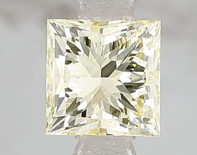 Loose Diamond - PRINCESS 1.0ct Fancy Yellow VS1: Loose Diamond - PRINCESS 1.0ct Fancy Yellow VS1 Source: This is a real non-mined Diamond that has been grown in a lab Shape: PRINCESS Carats: 1.0 Color: Fancy Yellow Certification: IGI Video:
