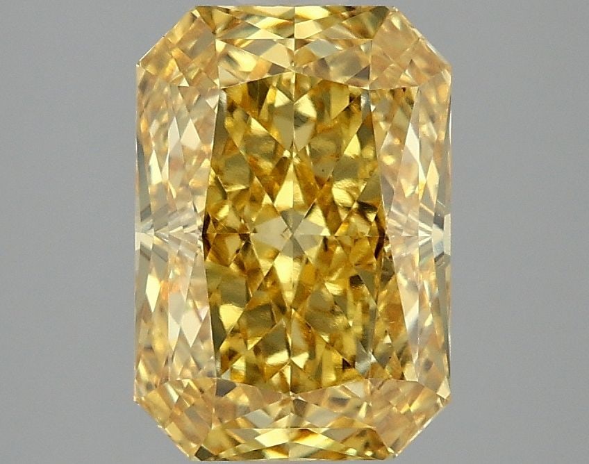 Loose Diamond - RADIANT 2.91ct Fancy Vivid Yellow VS1: Loose Diamond - RADIANT 2.91ct Fancy Vivid Yellow VS1 Source: This is a real non-mined Diamond that has been grown in a lab Shape: RADIANT Carats: 2.91 Color: Fancy Vivid Yellow Certification: IGI Vid