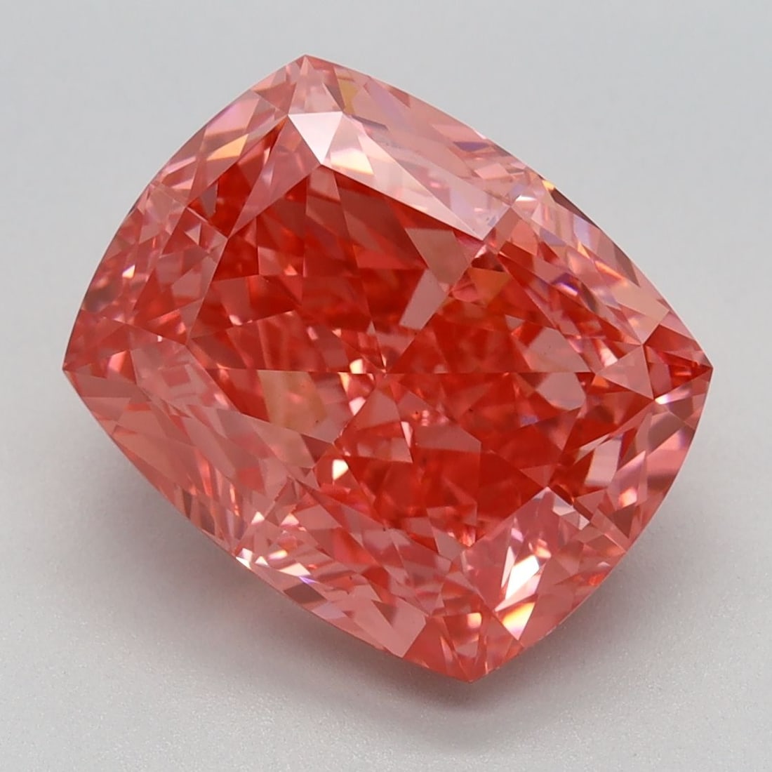 Loose Diamond - CUSHION MODIFIED 5.17ct Fancy Vivid Pink VS2: Loose Diamond - CUSHION MODIFIED 5.17ct Fancy Vivid Pink VS2 Source: This is a real non-mined Diamond that has been grown in a lab Shape: CUSHION MODIFIED Carats: 5.17 Color: Fancy Vivid Pink Certific