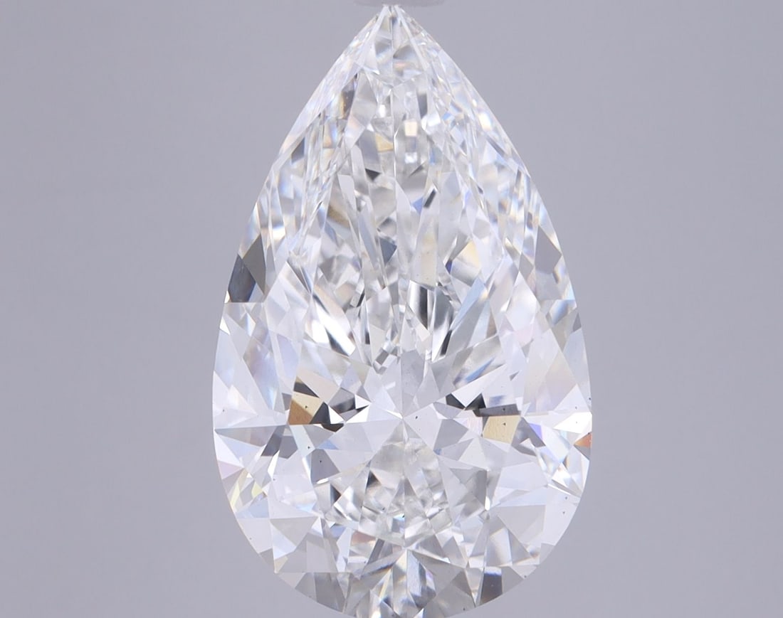 Loose Diamond - PEAR 6.3ct G VS2: Loose Diamond - PEAR 6.3ct G VS2 Source: This is a real non-mined Diamond that has been grown in a lab Shape: PEAR Carats: 6.3 Color: G Clarity: VS2 Certification: GIA Video: