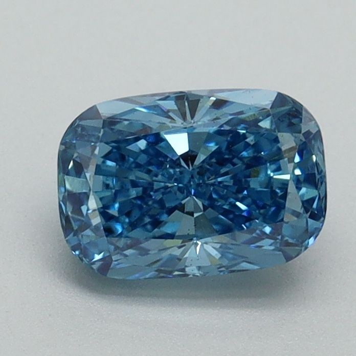 Loose Diamond - CUSHION BRILLIANT 1.01ct Fancy Vivid Blue VS1: Loose Diamond - CUSHION BRILLIANT 1.01ct Fancy Vivid Blue VS1 Source: This is a real non-mined Diamond that has been grown in a lab Shape: CUSHION BRILLIANT Carats: 1.01 Color: Fancy Vivid Blue Certif