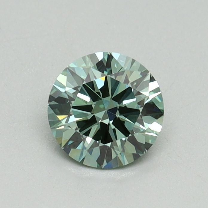 Loose Diamond - ROUND 0.52ct Fancy Vivid Green VVS2 (1 of 1)