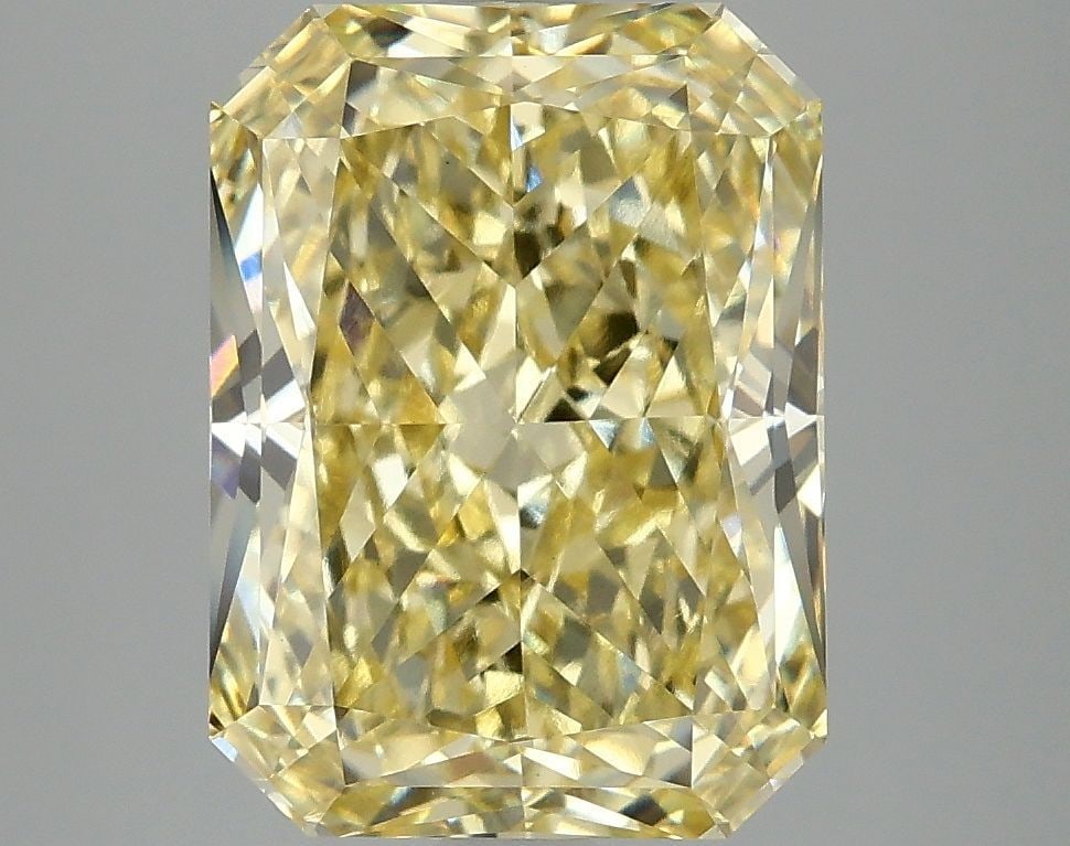 Loose Diamond - RADIANT 5.1ct Fancy Vivid Yellow VVS2: Loose Diamond - RADIANT 5.1ct Fancy Vivid Yellow VVS2 Source: This is a real non-mined Diamond that has been grown in a lab Shape: RADIANT Carats: 5.1 Color: Fancy Vivid Yellow Certification: IGI Vide
