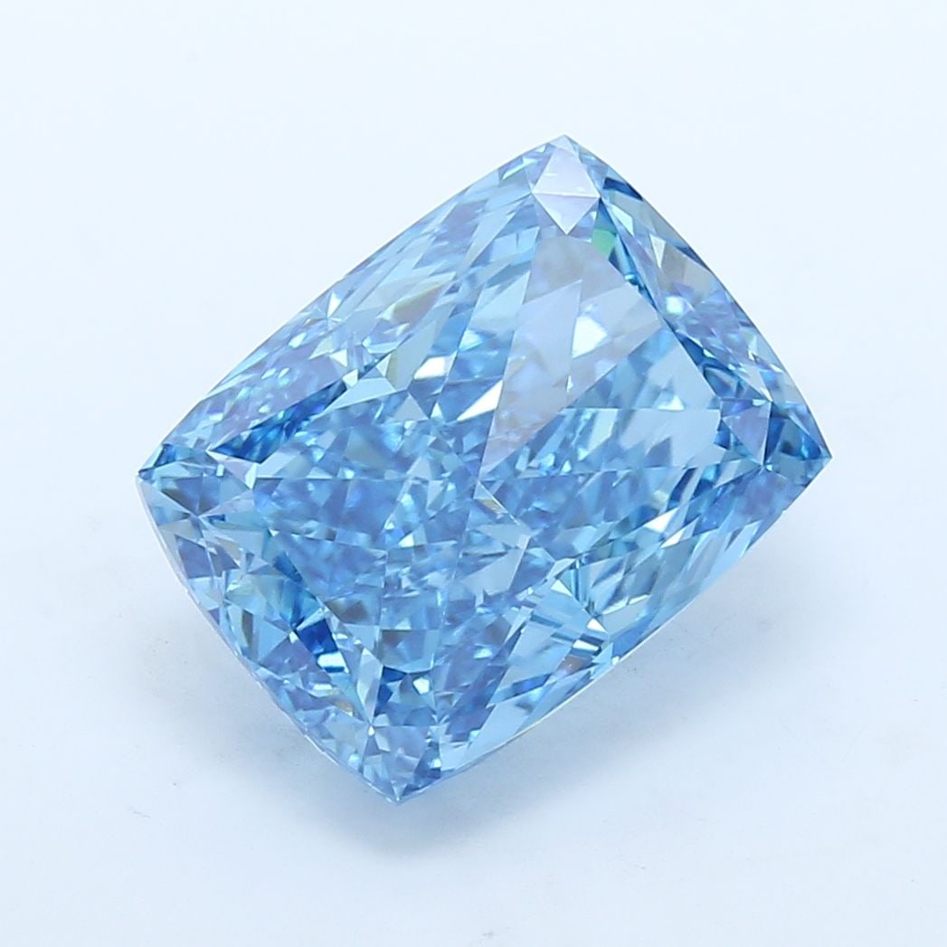 Loose Diamond - CUSHION MODIFIED 8.27ct Fancy Vivid Blue VVS2 (1 of 1)