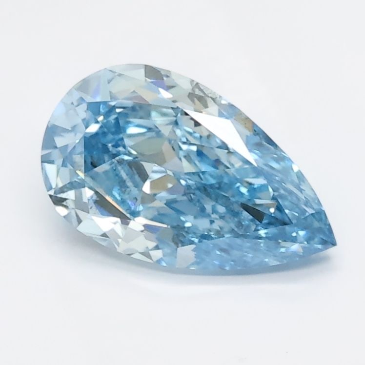 Loose Diamond - PEAR 1.06ct Blue SI2: Loose Diamond - PEAR 1.06ct Blue SI2 Source: This is a real non-mined Diamond that has been grown in a lab Shape: PEAR Carats: 1.06 Color: Blue Certification: NONE Video: