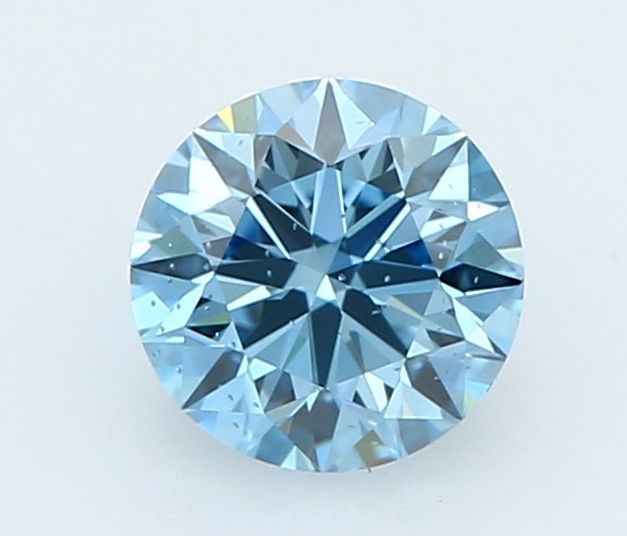 Loose Diamond - ROUND 0.38ct Fancy Vivid Blue SI2: Loose Diamond - ROUND 0.38ct Fancy Vivid Blue SI2 Source: This is a real non-mined Diamond that has been grown in a lab Shape: ROUND Carats: 0.38 Color: Fancy Vivid Blue Certification: IGI Video: