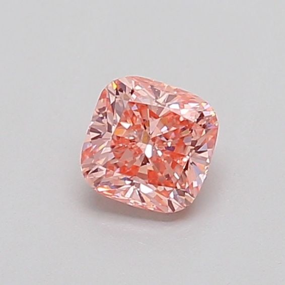 Loose Diamond - CUSHION MODIFIED 0.42ct Fancy Intense Pink VS1: Loose Diamond - CUSHION MODIFIED 0.42ct Fancy Intense Pink VS1 Source: This is a real non-mined Diamond that has been grown in a lab Shape: CUSHION MODIFIED Carats: 0.42 Color: Fancy Intense Pink Cert