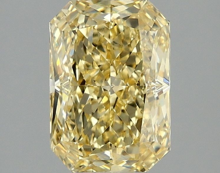 Loose Diamond - RADIANT 2.07ct Fancy Vivid Yellow VS1: Loose Diamond - RADIANT 2.07ct Fancy Vivid Yellow VS1 Source: This is a real non-mined Diamond that has been grown in a lab Shape: RADIANT Carats: 2.07 Color: Fancy Vivid Yellow Certification: IGI Vid