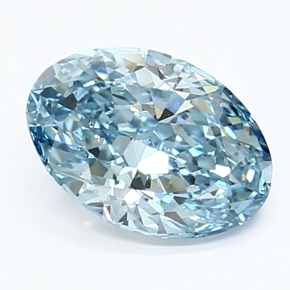 Loose Diamond - OVAL 1.57ct Fancy Vivid Blue VS1: Loose Diamond - OVAL 1.57ct Fancy Vivid Blue VS1 Source: This is a real non-mined Diamond that has been grown in a lab Shape: OVAL Carats: 1.57 Color: Fancy Vivid Blue Certification: IGI Video: